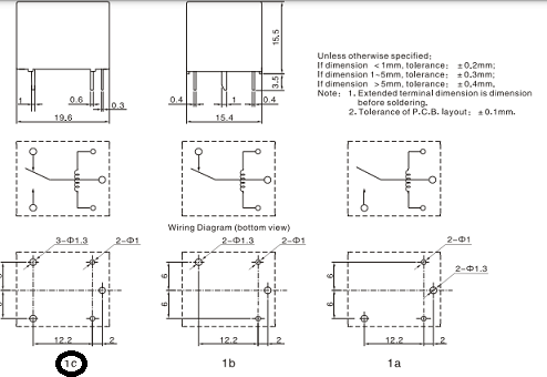 SRD-S-112D ; Relay 12VDC SPDT 12A 125VAC 7A 250VAC, 1C Form